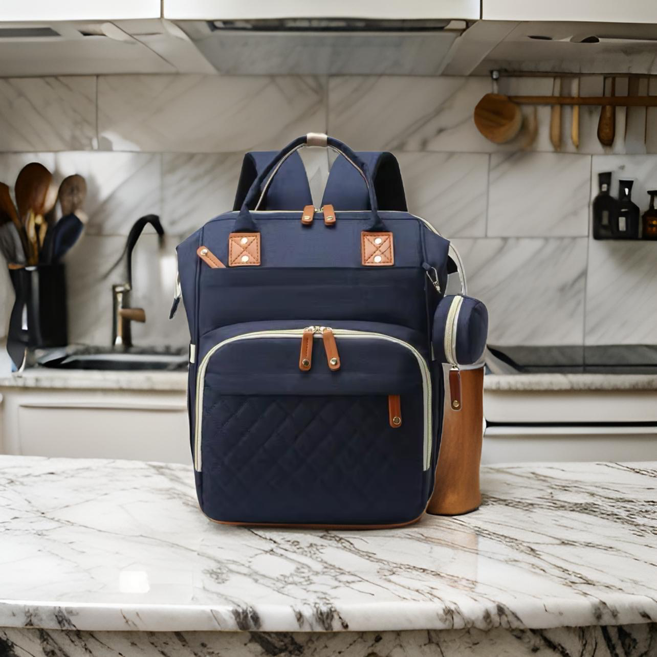 MUNIBag - Vanntett USB-stelleveske med stor kapasitet for moderne mødre